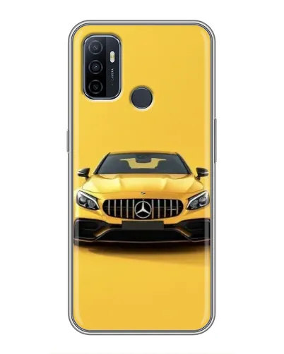 Чехол для OPPO A53 с картинкой «Желтый Mercedes GT»