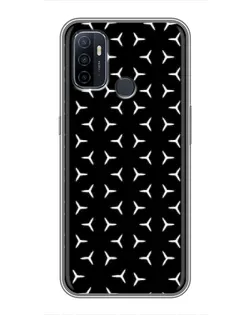 Чехол для OPPO A53 с картинкой «Mercedes паттерн звезд»