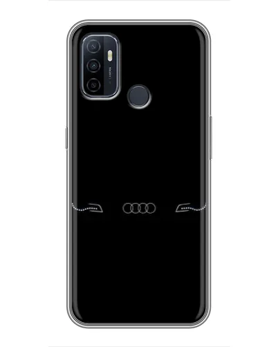 Чехол для OPPO A53 с картинкой «Audi — световой подпись»