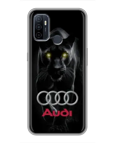 Чехол для OPPO A53 с картинкой «Пантера и Audi»