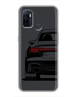 Чехол для OPPO A53 с картинкой «Задняя часть Audi — арт»