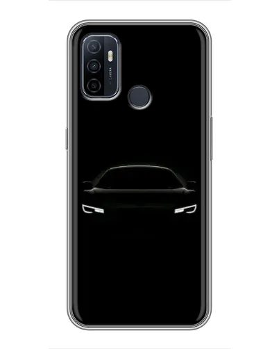Чехол для OPPO A53 с картинкой «Взгляд Audi в темноте»