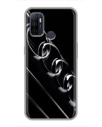 Чехол для OPPO A53 с картинкой «Audi — абстрактные кольца»