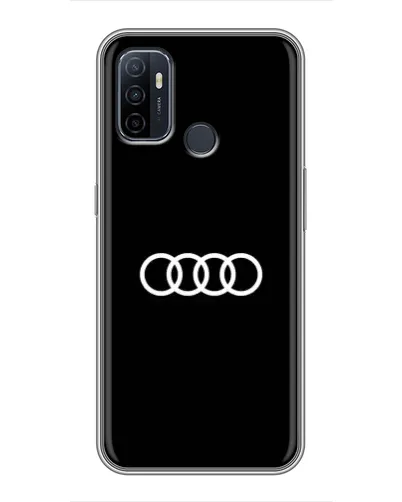 Чехол для OPPO A53 с картинкой «Audi White Logo»