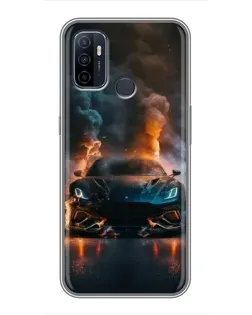 Чехол для OPPO A53 с картинкой «Lamborghini дымная эстетика» Чехол для OPPO A53 с картинкой «Lamborghini дымная эстетика»