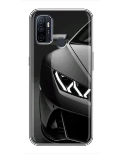 Чехол для OPPO A53 с картинкой «Lamborghini фары детализация» Чехол для OPPO A53 с картинкой «Lamborghini фары детализация»