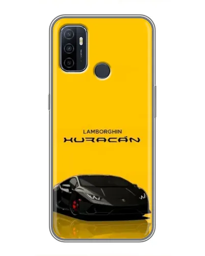 Чехол для OPPO A53 с картинкой «Lamborghini Huracan черный»