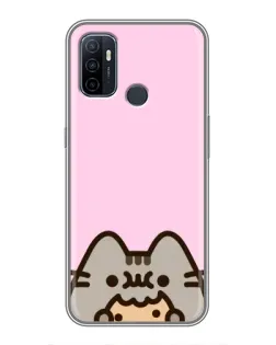 Чехол для OPPO A53 с картинкой «Pusheen и печенье»