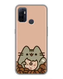 Чехол для OPPO A53 с картинкой «Кофейный Пушин»
