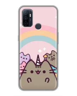 Чехол для OPPO A53 с картинкой «Единорог Pusheen»