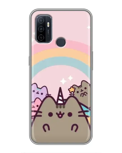 Чехол для OPPO A53 с картинкой «Единорог Pusheen»