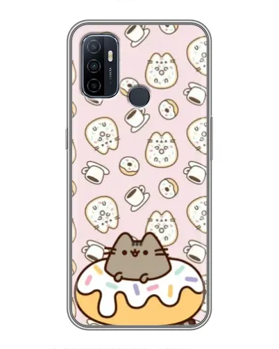 Чехол для OPPO A53 с картинкой «Пушин на пончике»