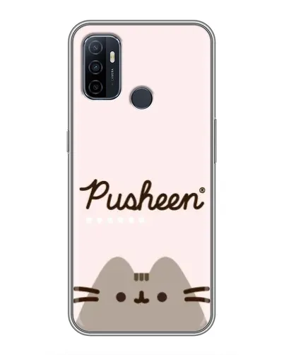 Чехол для OPPO A53 с картинкой «Pusheen логотип»