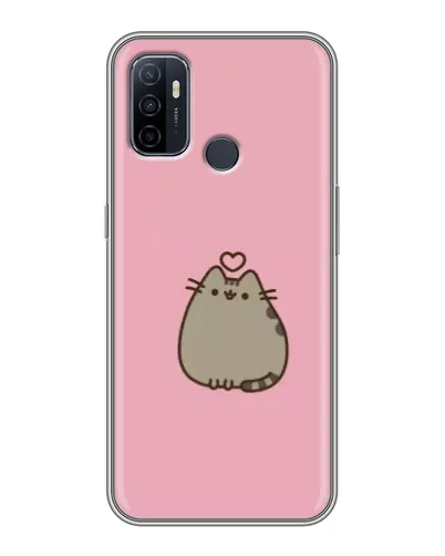 Чехол для OPPO A53 с картинкой «Pusheen сердце»