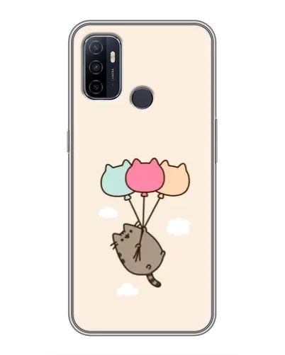 Чехол для OPPO A53 с картинкой «Пушин на шариках»