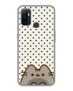 Чехол для OPPO A53 с картинкой «Пушин в горошек»