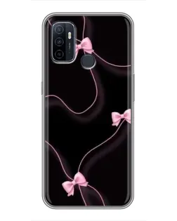 Чехол для OPPO A53 с картинкой «Розовые ленты»