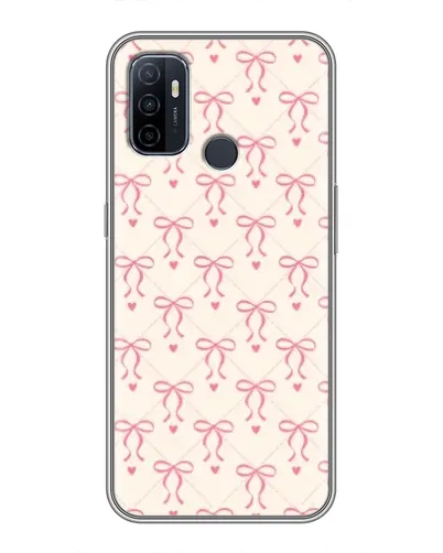 Чехол для OPPO A53 с картинкой «Розовые бантики Coquette»