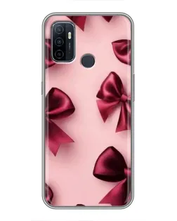 Чехол для OPPO A53 с картинкой «Бордовый атлас»