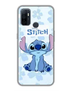 Чехол для OPPO A53 с картинкой «Stitch среди цветов» Чехол для OPPO A53 с картинкой «Stitch среди цветов»