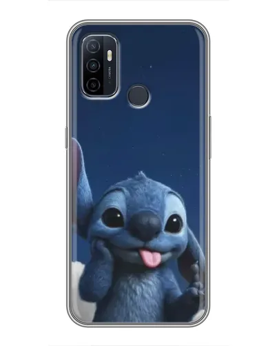 Чехол для OPPO A53 с картинкой «Стич в облаках»