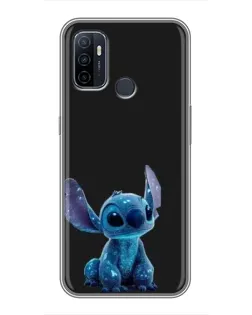 Чехол для OPPO A53 с картинкой «Стич на черном» Чехол для OPPO A53 с картинкой «Стич на черном»