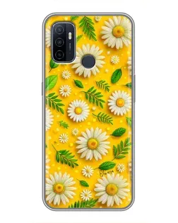 Чехол для OPPO A53 с картинкой «Ромашковое солнце»