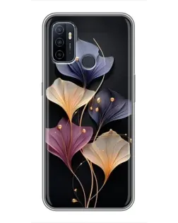 Чехол для OPPO A53 с картинкой «Лиловые цветы грации»