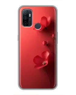Чехол для OPPO A53 с картинкой «Маковые соцветия»