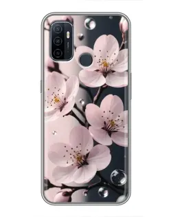 Чехол для OPPO A53 с картинкой «Нежная сакура и капли» Чехол для OPPO A53 с картинкой «Нежная сакура и капли»