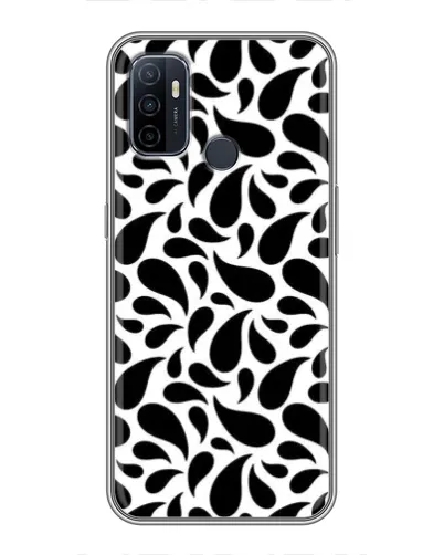 Чехол для OPPO A53 с картинкой «Контрастные черные капли»