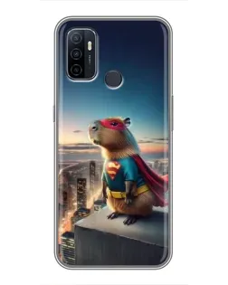 Чехол для OPPO A53 с картинкой «Капи-мен супергерой»