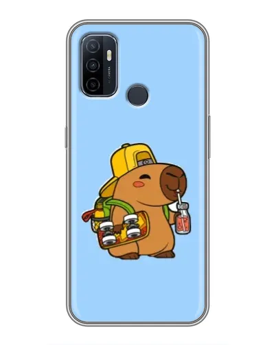 Чехол для OPPO A53 с картинкой «Капибара на скейте» Чехол для OPPO A53 с картинкой «Капибара на скейте»