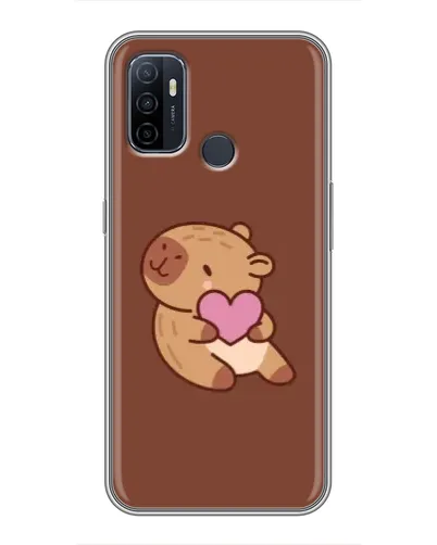 Чехол для OPPO A53 с картинкой «Капибара с сердцем» Чехол для OPPO A53 с картинкой «Капибара с сердцем»