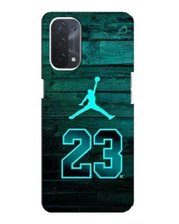 Чехол для OPPO A54 (5G) с картинкой «Jordan Cyan 23»