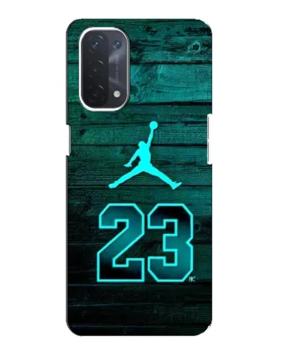 Чехол для OPPO A54 (5G) с картинкой «Jordan Cyan 23»