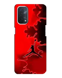 Чехол для OPPO A54 (5G) с картинкой «Jordan Red Smoke»