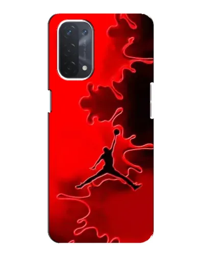 Чехол для OPPO A54 (5G) с картинкой «Jordan Red Smoke»