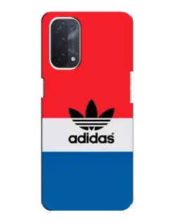 Чехол для OPPO A54 (5G) с картинкой «Ретро блоки Adidas»
