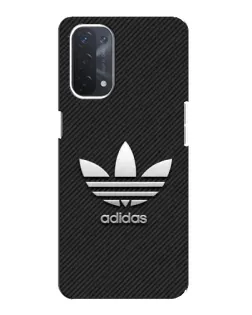 Чехол для OPPO A54 (5G) с картинкой «Adidas Карбоновая текстура»