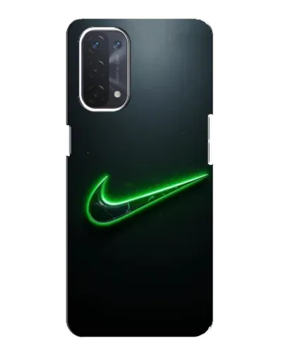 Чехол для OPPO A54 (5G) с картинкой «Неоновый контур Nike»
