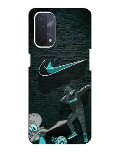 Чехол для OPPO A54 (5G) с картинкой «Спортивный арт Nike»