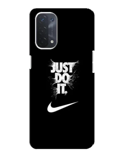 Чехол для OPPO A54 (5G) с картинкой «Текстовый принт Nike»