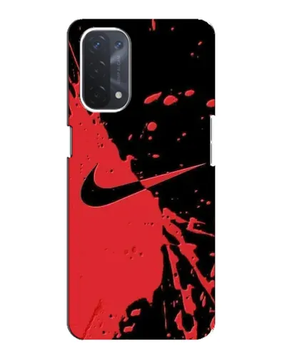 Чехол для OPPO A54 (5G) с картинкой «Красные брызги Nike» Чехол для OPPO A54 (5G) с картинкой «Красные брызги Nike»