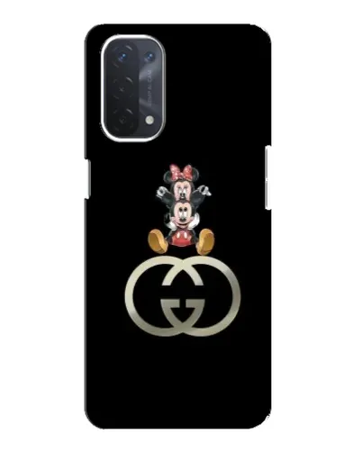 Чехол для OPPO A54 (5G) с картинкой «Минни Маус на лого»