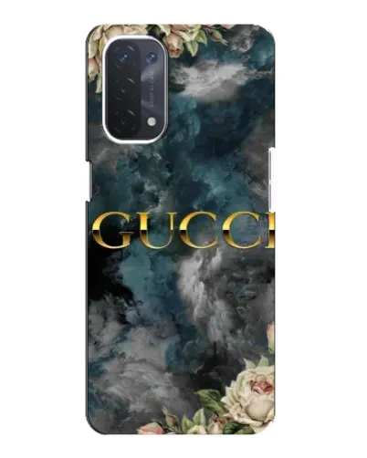 Чехол для OPPO A54 (5G) с картинкой «Абстрактные цветы Gucci»