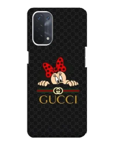 Чехол для OPPO A54 (5G) с картинкой «Минни Маус Gucci — черный»