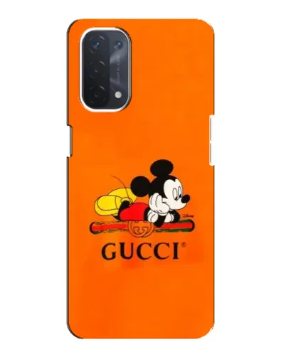 Чехол для OPPO A54 (5G) с картинкой «Микки Маус Gucci — оранж» Чехол для OPPO A54 (5G) с картинкой «Микки Маус Gucci — оранж»