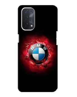 Чехол для OPPO A54 (5G) с картинкой «Логотип BMW — вспышка»