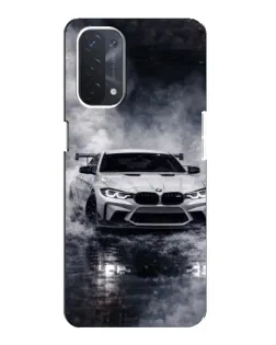 Чехол для OPPO A54 (5G) с картинкой «BMW сквозь туман»